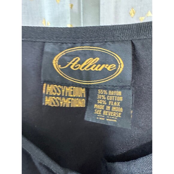 Vintage Allure Asian Inspired Flax Blend Mix Media Patchwork Embroidered Jacket - Picture 6 of 7